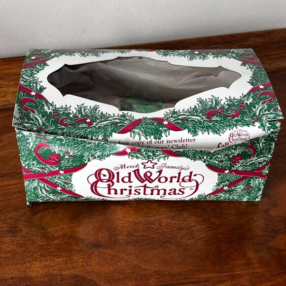 Vtg. Merck Old World Christmas Nutcracker Ornament Inge-Glas Germany w/Box Green - Picture 12 of 16